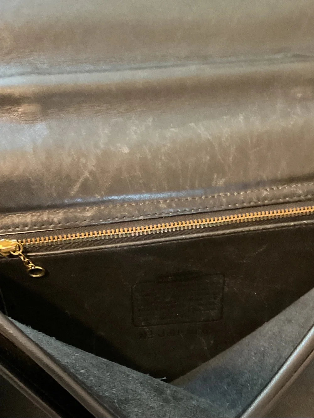 Vintage Coach Lexington Black Leather Briefcase/Messenger Bag
